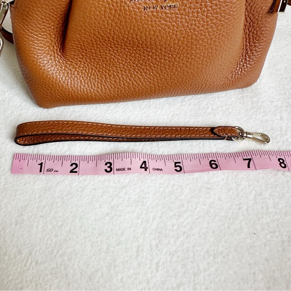 Kate Spade NWT Dumpling Convertible Crossbody with Wristlet, Warm Gingerbread - Picture 8 of 16